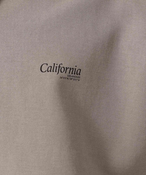 BAYFLOW(ベイフロー)の「ピグメントハーフZIP半袖プルオーバー(Tシャツ/カットソー・メンズ・パープル/チャコール/ベージュ・MEDIUM/LARGE)」の7枚目の写真