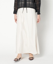 HELIOPOLE | SATIN MAXI FLARE SKIRT(スカート)