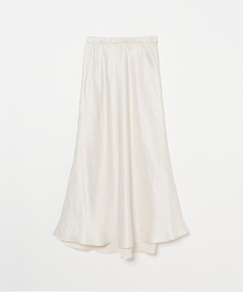 HELIOPOLE（エリオポール）の「SATIN MAXI FLARE SKIRT（スカート・レディース・アイボリー/ダークブラウン・38/36）」の3枚目の写真