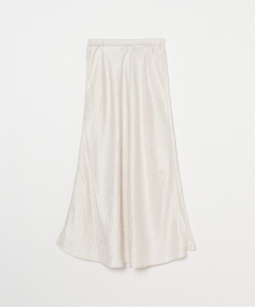 HELIOPOLE（エリオポール）の「SATIN MAXI FLARE SKIRT（スカート・レディース・アイボリー/ダークブラウン・38/36）」の4枚目の写真