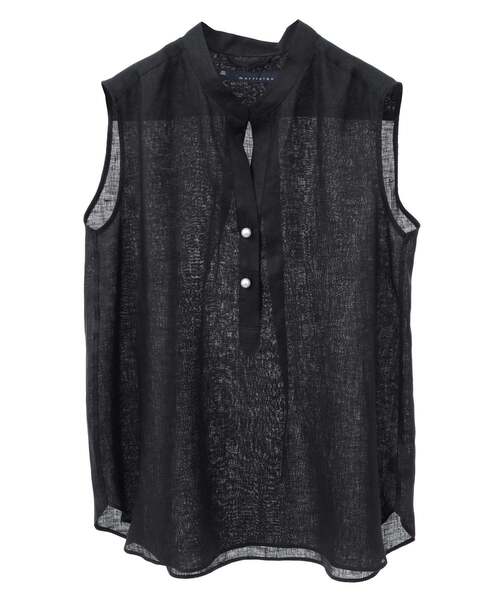 ♥fatif55さま♥martinique／ノースリーブパールスキッパー 定番》ノースリパールスキッパー（シャツ/ブラウス