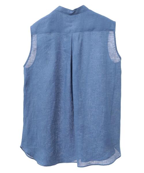 ♥fatif55さま♥martinique／ノースリーブパールスキッパー 定番》ノースリパールスキッパー（シャツ/ブラウス
