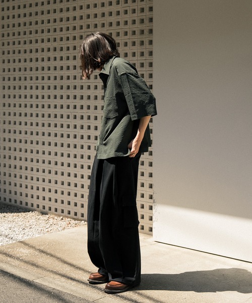 Nanmo.（ナンモ）の「TUCK WIDE CARGO PANTS/タックワイドカーゴパンツ