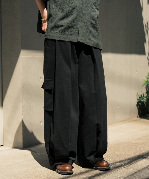 Nanmo.（ナンモ）の「TUCK WIDE CARGO PANTS/タックワイドカーゴパンツ