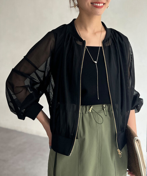 セール】メッシュブルゾン（ブルゾン）｜Chez toi（シェトワ）の