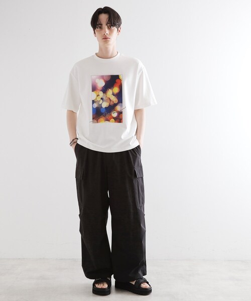 tk.TAKEO KIKUCHI（ティーケータケオキクチ）の「ハートグラフィックTシャツ（Tシャツ/カットソー・メンズ・ホワイト/ライトグレー/ブラック・02/03）」の6枚目の写真