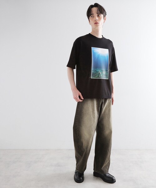 tk.TAKEO KIKUCHI（ティーケータケオキクチ）の「ハートグラフィックTシャツ（Tシャツ/カットソー・メンズ・ホワイト/ライトグレー/ブラック・02/03）」の14枚目の写真