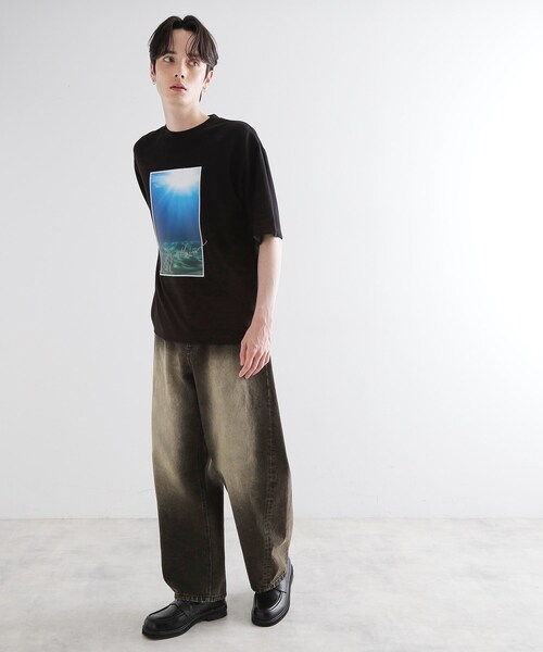 tk.TAKEO KIKUCHI（ティーケータケオキクチ）の「ハートグラフィックTシャツ（Tシャツ/カットソー・メンズ・ホワイト/ライトグレー/ブラック・02/03）」の15枚目の写真