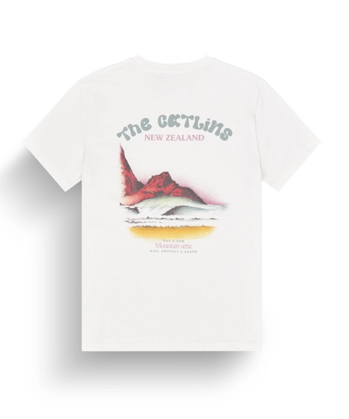 PICTURE ORGANIC CLOTHING(ピクチャーオーガニッククロージング)の「【PICTURE/ピクチャー】D&S CATLINS TEE ワンポイント バックプリント Tシャツ(Tシャツ/カットソー・メンズ・ホワイト・LARGE/MEDIUM)」の1枚目の写真
