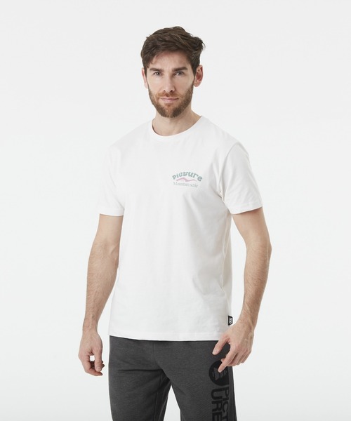 PICTURE ORGANIC CLOTHING(ピクチャーオーガニッククロージング)の「【PICTURE/ピクチャー】D&S CATLINS TEE ワンポイント バックプリント Tシャツ(Tシャツ/カットソー・メンズ・ホワイト・LARGE/MEDIUM)」の2枚目の写真