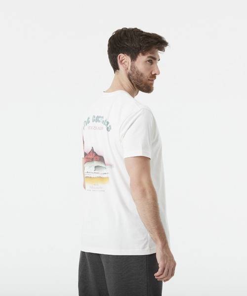 PICTURE ORGANIC CLOTHING(ピクチャーオーガニッククロージング)の「【PICTURE/ピクチャー】D&S CATLINS TEE ワンポイント バックプリント Tシャツ(Tシャツ/カットソー・メンズ・ホワイト・LARGE/MEDIUM)」の3枚目の写真