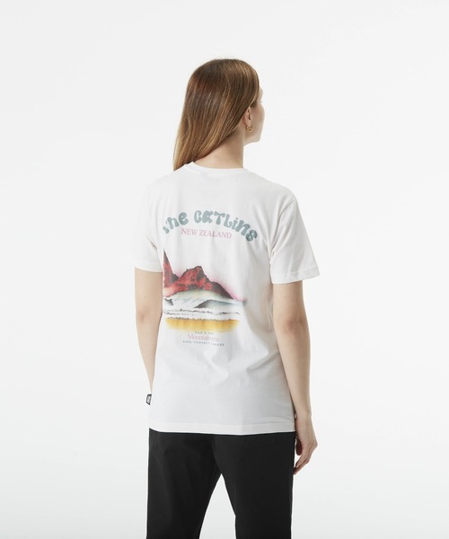 PICTURE ORGANIC CLOTHING(ピクチャーオーガニッククロージング)の「【PICTURE/ピクチャー】D&S CATLINS TEE ワンポイント バックプリント Tシャツ(Tシャツ/カットソー・メンズ・ホワイト・LARGE/MEDIUM)」の5枚目の写真