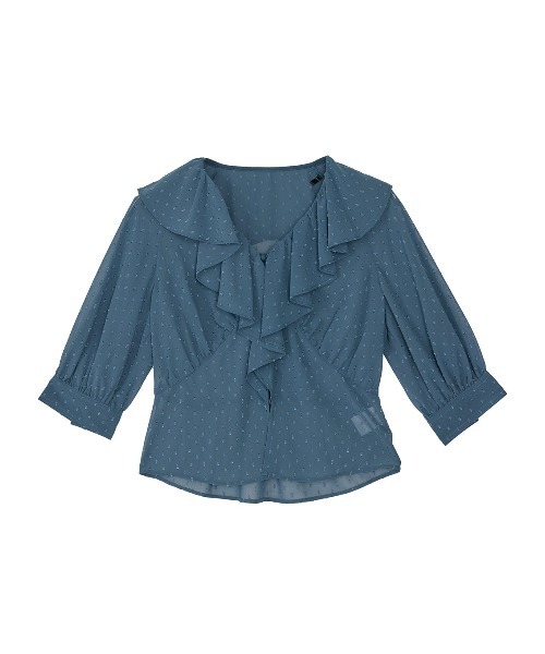 トップス AMERI MEDI DECALCOMANIA CHIFFON BLOUSE セール】MEDI DECALCOMANIA CHIFFON BLOUSE（シャツ/ブラウス