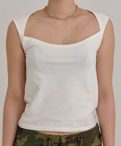 forget-me-nots(フォーゲットミーノッツ)の「ラウンドネック コンパクトTシャツ FMN-25SS-CS-004(Tシャツ/カットソー・レディース・レッド/チャコールグレー/ホワイト・FREE)」の1枚目の写真