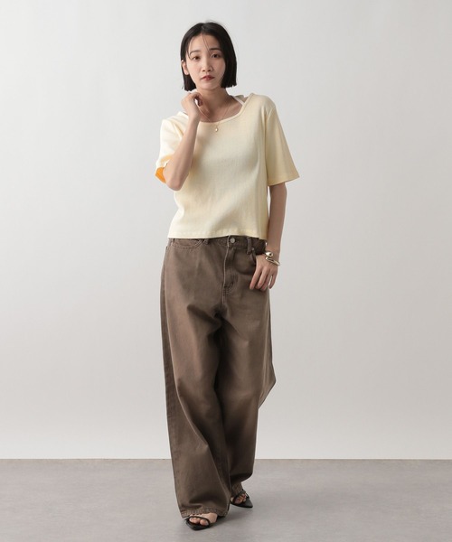 TFW49 断捨離　5点セット セール】ピグメントネックリボン5S 452589（Tシャツ/カットソー