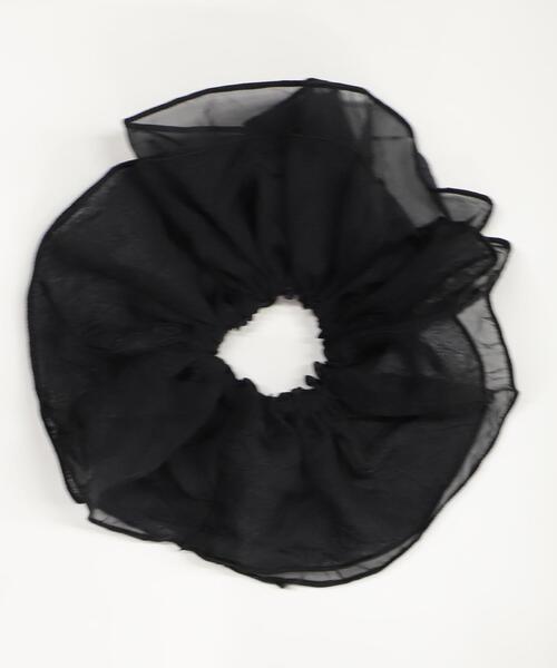 WEGO（ウィゴー）の「WEGO/スケWBIGシュシュ（シュシュ・レディース・ブラック/オフホワイト・FREE）」の2枚目の写真