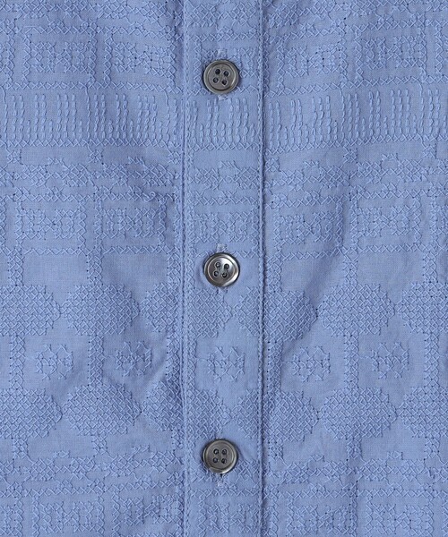 SHIPS（シップス）の「SHIPS KIDS:140～160cm /エンブロイダリー シャツ（シャツ/ブラウス・キッズ・ブルー系その他・140/150/160）」の6枚目の写真