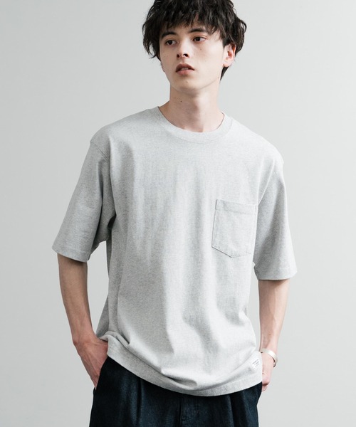 KRIFF MAYER(クリフメイヤー)の「KRIFF MAYER クリフメイヤー ヘビーウエイトピグメント加工クルーネック半袖Tシャツ 2455802(Tシャツ/カットソー・メンズ・レッド/ネイビー/マスタード/チャコールグレー/グレー/オフホワイト/ブルーグリーン/カーキ・XL/L/M)」の3枚目の写真