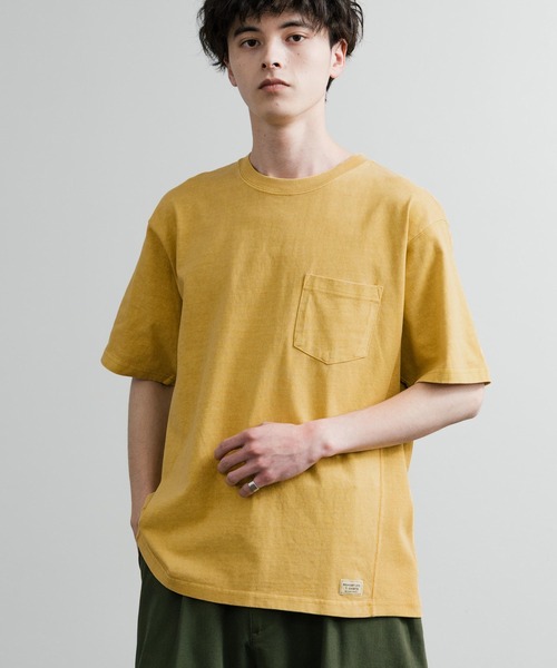 KRIFF MAYER(クリフメイヤー)の「KRIFF MAYER クリフメイヤー ヘビーウエイトピグメント加工クルーネック半袖Tシャツ 2455802(Tシャツ/カットソー・メンズ・レッド/ネイビー/マスタード/チャコールグレー/グレー/オフホワイト/ブルーグリーン/カーキ・XL/L/M)」の7枚目の写真