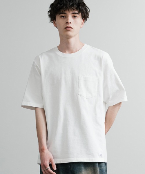 KRIFF MAYER(クリフメイヤー)の「KRIFF MAYER クリフメイヤー ヘビーウエイトピグメント加工クルーネック半袖Tシャツ 2455802(Tシャツ/カットソー・メンズ・レッド/ネイビー/マスタード/チャコールグレー/グレー/オフホワイト/ブルーグリーン/カーキ・XL/L/M)」の9枚目の写真