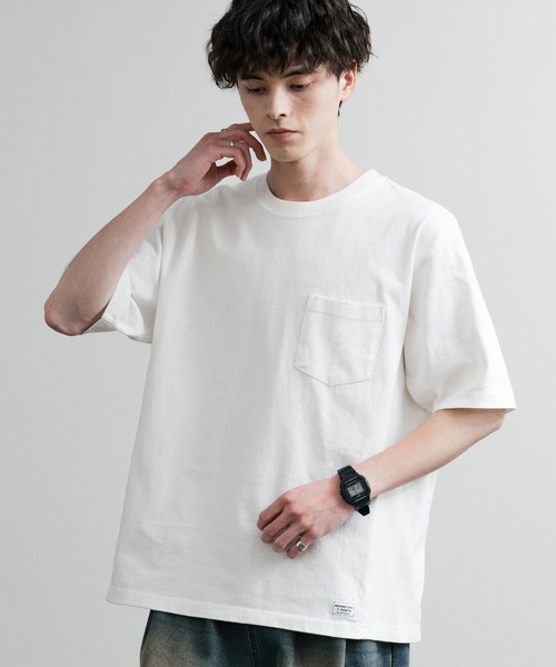 KRIFF MAYER(クリフメイヤー)の「KRIFF MAYER クリフメイヤー ヘビーウエイトピグメント加工クルーネック半袖Tシャツ 2455802(Tシャツ/カットソー・メンズ・レッド/ネイビー/マスタード/チャコールグレー/グレー/オフホワイト/ブルーグリーン/カーキ・XL/L/M)」の10枚目の写真