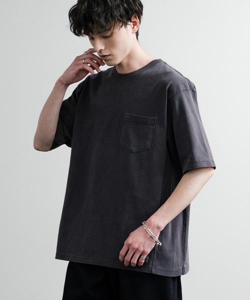 KRIFF MAYER(クリフメイヤー)の「KRIFF MAYER クリフメイヤー ヘビーウエイトピグメント加工クルーネック半袖Tシャツ 2455802(Tシャツ/カットソー・メンズ・レッド/ネイビー/マスタード/チャコールグレー/グレー/オフホワイト/ブルーグリーン/カーキ・XL/L/M)」の13枚目の写真