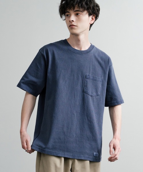 KRIFF MAYER(クリフメイヤー)の「KRIFF MAYER クリフメイヤー ヘビーウエイトピグメント加工クルーネック半袖Tシャツ 2455802(Tシャツ/カットソー・メンズ・レッド/ネイビー/マスタード/チャコールグレー/グレー/オフホワイト/ブルーグリーン/カーキ・XL/L/M)」の22枚目の写真