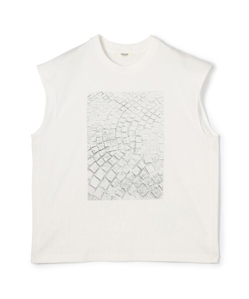 MACPHEE(マカフィー)の「フォトプリント ノースリーブTシャツ(Tシャツ/カットソー・レディース・グレー系その他・S)」の1枚目の写真