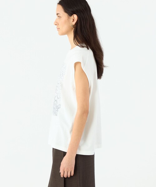 MACPHEE(マカフィー)の「フォトプリント ノースリーブTシャツ(Tシャツ/カットソー・レディース・グレー系その他・S)」の4枚目の写真