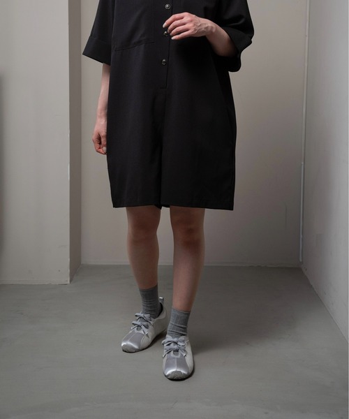 lawgy ディファレントマテリアルダブルリボンスニーカー different material double ribbon sneaker / ディファレント