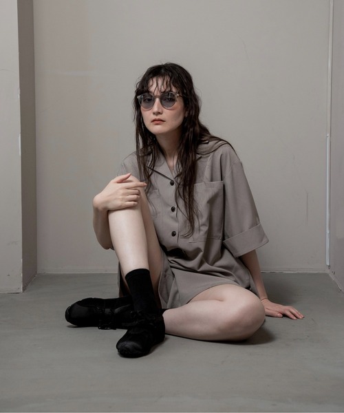 セール】different material double ribbon sneaker / ディファ