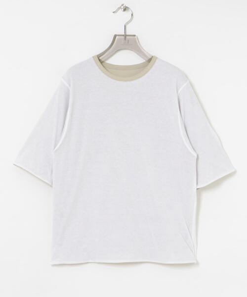 URBAN RESEARCH(アーバンリサーチ)の「リバーシブルTシャツ(Tシャツ/カットソー・レディース・ブラック系その他/レッド系その他/グリーン系その他・FREE)」の7枚目の写真