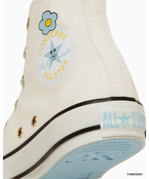 CONVERSE ALL STAR(コンバースオールスター)の「ALL STAR CL HI / KAWAISOUNI! / オールスター CL HI / 可哀想に!(スニーカー・レディース・ホワイト・3/3.5/4/4.5/5/5.5/6.5)」の8枚目の写真