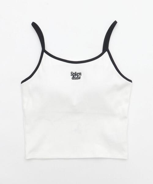 WEGO（ウィゴー）の「WEGO/ワンポイント刺繍キャミ（キャミソール・レディース・ホワイト/ブラウン・FREE）」の19枚目の写真