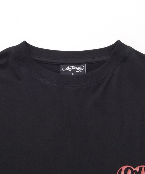 Ed Hardy(エドハーディー)の「『ED HARDY/エドハーディー』クルーネック スカルハート半袖Tシャツ(Tシャツ/カットソー・メンズ・ブラック/ホワイト・L/M)」の8枚目の写真