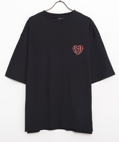 Ed Hardy（エドハーディー）の「『ED HARDY/エドハーディー』クルーネック スカルハート半袖Tシャツ（Tシャツ/カットソー・メンズ・ブラック/ホワイト・L/M）」の15枚目の写真