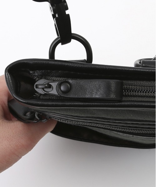 Rename（リネーム）の「Rename village 2wayシザーケース（ボディバッグ/ウエストポーチ・レディース・ブラック/キャメル・FREE）」の12枚目の写真