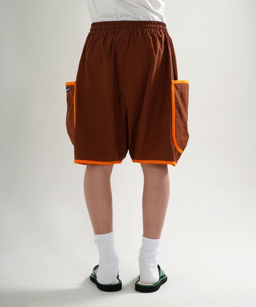 TUCKSHOP（タックショップ）の「HOTEL PAJAMA SHORTS / ホテル パジャマ ショーツ（その他パンツ・メンズ・ブラウン/グリーン/イエロー・1/2）」の5枚目の写真