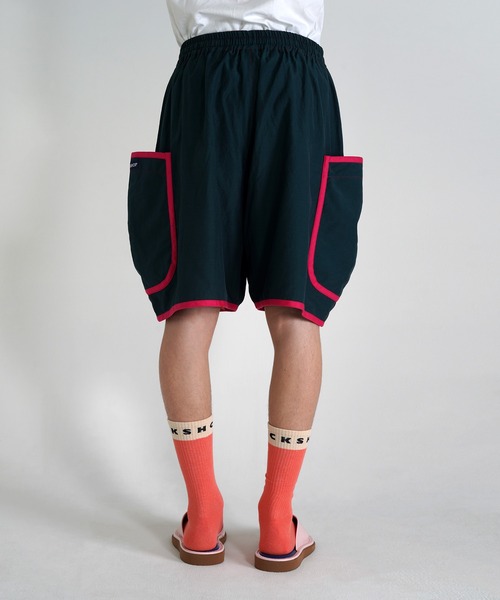 TUCKSHOP（タックショップ）の「HOTEL PAJAMA SHORTS / ホテル パジャマ ショーツ（その他パンツ・メンズ・ブラウン/グリーン/イエロー・1/2）」の8枚目の写真