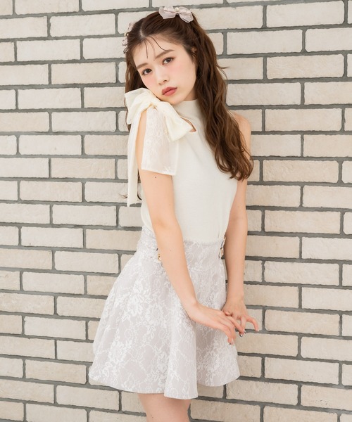 ROJITA（ロジータ）の「ショルダーリボンノースリブニット（ニット/セーター・レディース・ホワイト/アイボリー/ブラック・FREE）」の20枚目の写真