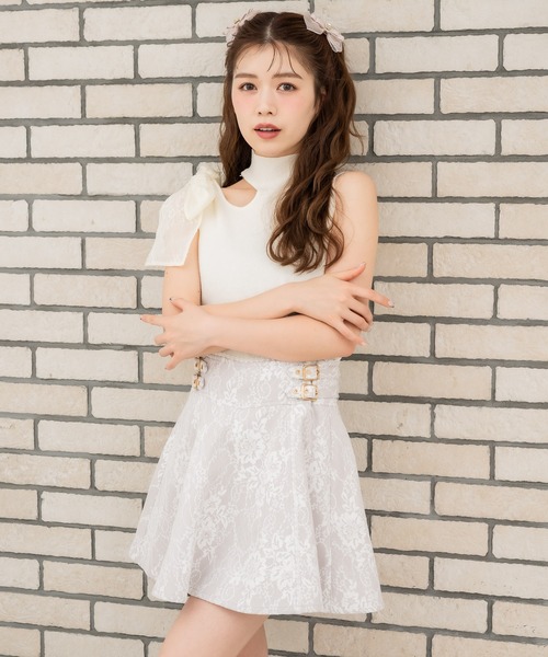 ROJITA（ロジータ）の「ショルダーリボンノースリブニット（ニット/セーター・レディース・ホワイト/アイボリー/ブラック・FREE）」の21枚目の写真