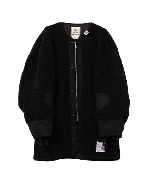 Maison MIHARA YASUHIRO（メゾンミハラヤスヒロ）の「Liner Boa Jacket（その他アウター・レディース・ブラック/ホワイト・FREE）」の2枚目の写真