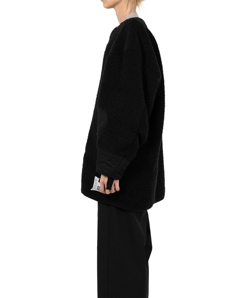 Maison MIHARA YASUHIRO（メゾンミハラヤスヒロ）の「Liner Boa Jacket（その他アウター・レディース・ブラック/ホワイト・FREE）」の13枚目の写真