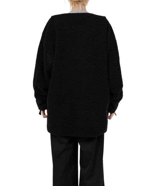 Maison MIHARA YASUHIRO（メゾンミハラヤスヒロ）の「Liner Boa Jacket（その他アウター・レディース・ブラック/ホワイト・FREE）」の14枚目の写真