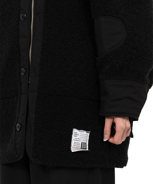 Maison MIHARA YASUHIRO（メゾンミハラヤスヒロ）の「Liner Boa Jacket（その他アウター・レディース・ブラック/ホワイト・FREE）」の17枚目の写真