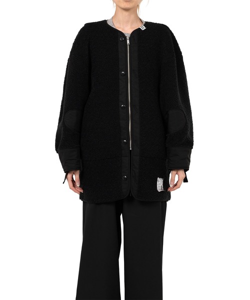 Maison MIHARA YASUHIRO（メゾンミハラヤスヒロ）の「Liner Boa Jacket（その他アウター・レディース・ブラック/ホワイト・FREE）」の12枚目の写真