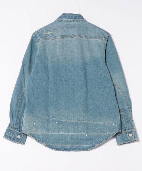 BIG MIKE（ビッグマイク）の「BIG MIKE ビックマイク / 長袖 リメイク デニムシャツ / 102525341（シャツ/ブラウス・メンズ・ブルー・MEDIUM/LARGE/X-LARGE）」の12枚目の写真