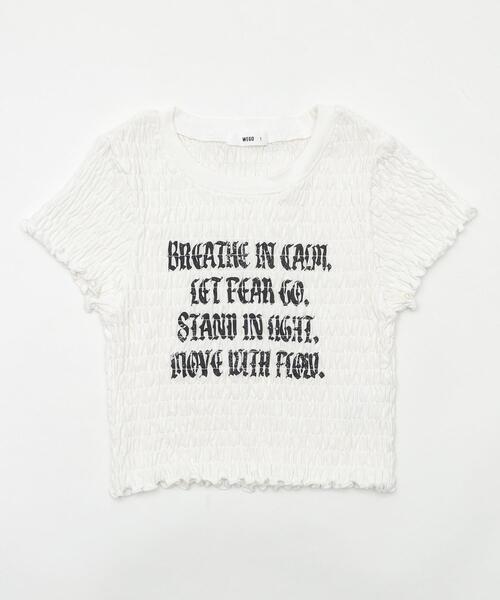 WEGO(ウィゴー)の「WEGO/ロゴシャーリングちびT(Tシャツ/カットソー・レディース・ホワイト/その他1・FREE)」の10枚目の写真