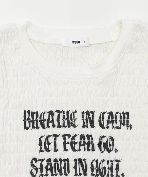 WEGO(ウィゴー)の「WEGO/ロゴシャーリングちびT(Tシャツ/カットソー・レディース・ホワイト/その他1・FREE)」の8枚目の写真