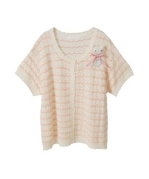 PINK HOUSE ピンクハウス ドットフリル 半袖 ボレロ
